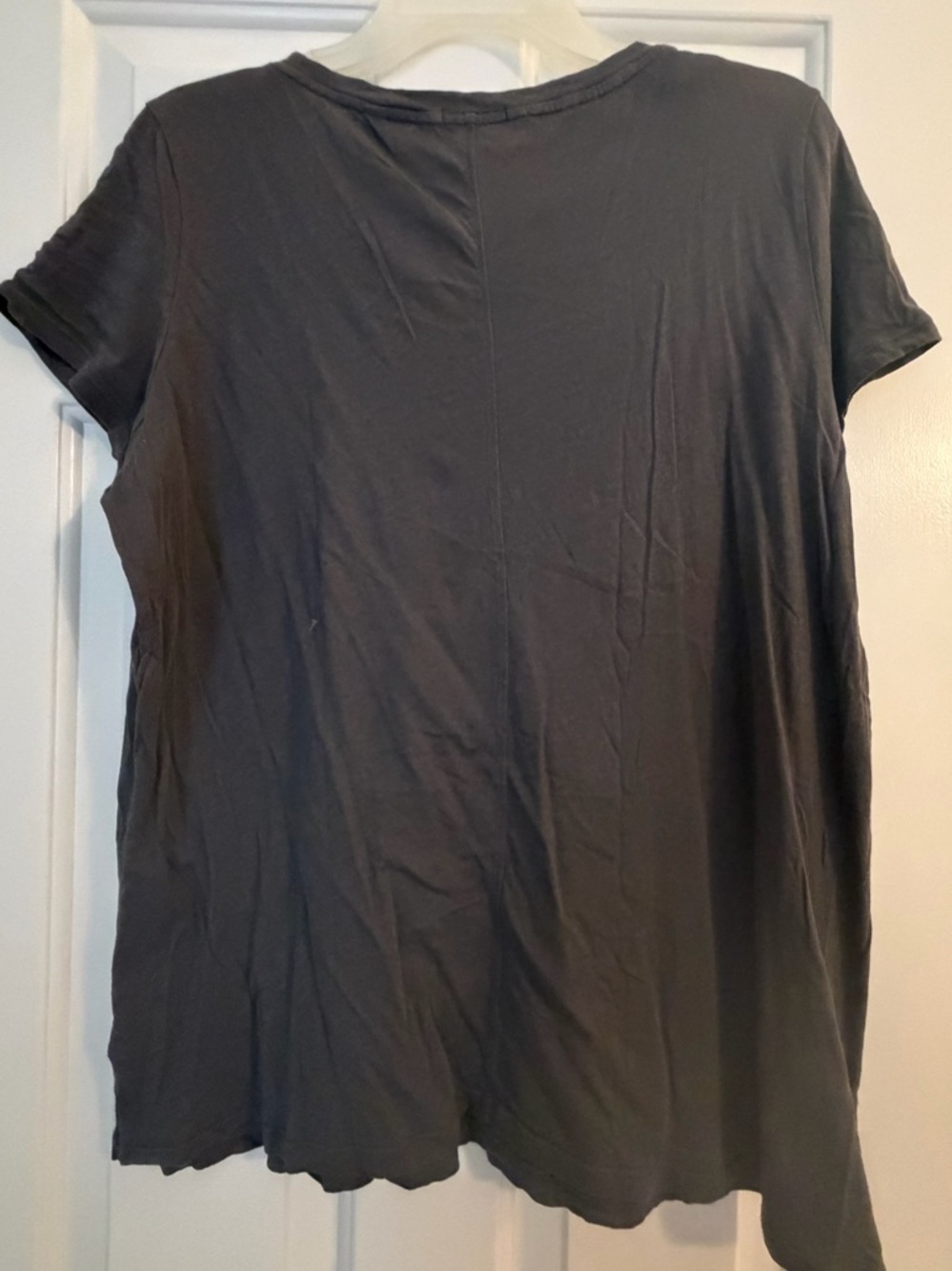 ATM Anthony Thomas Melillo Women's Short Sleeve Crew Tee in Charcoal